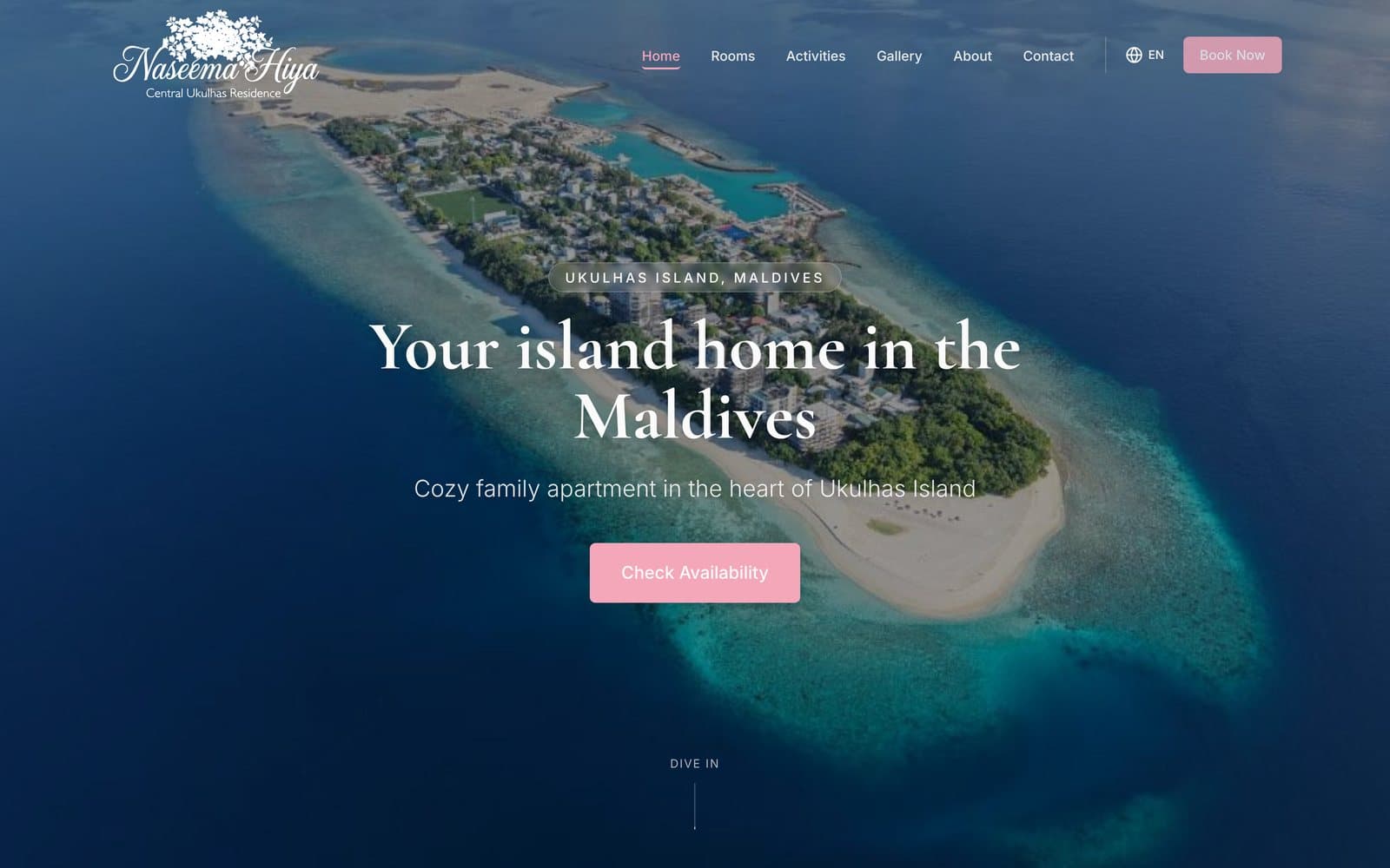 Naseema Hiya homepage: Your island home in the Maldives